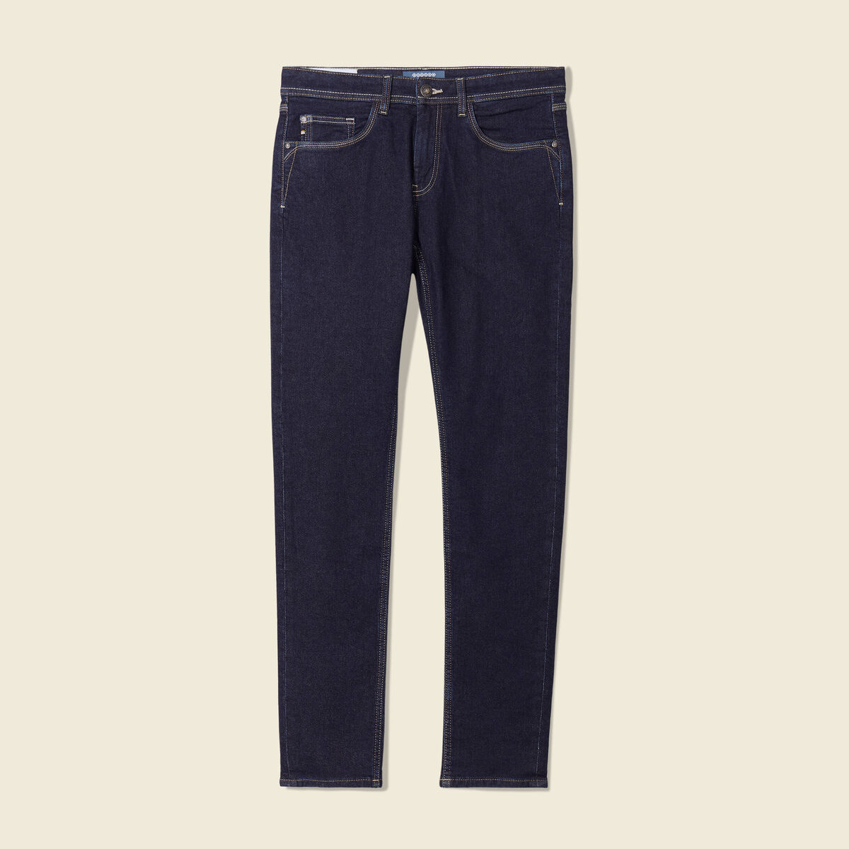 Jeans homme slim effet used denim brut clean homme