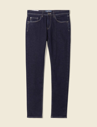 Jeans homme slim effet used denim brut clean homme