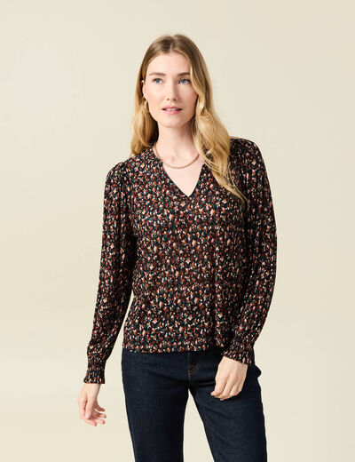 T-shirt éco-responsable multicolore femme