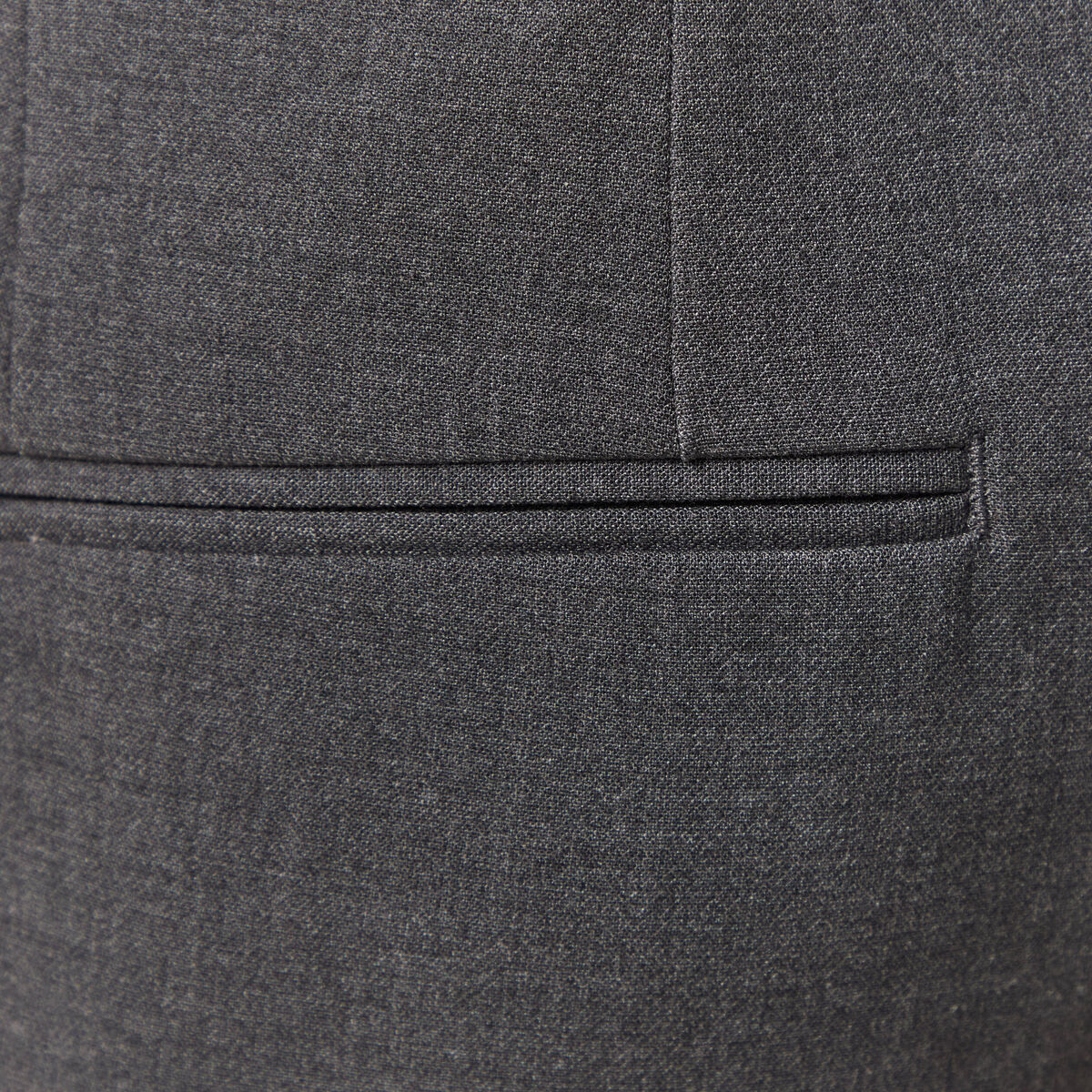 Pantalon slim cigarette gris fonc&eacute; homme