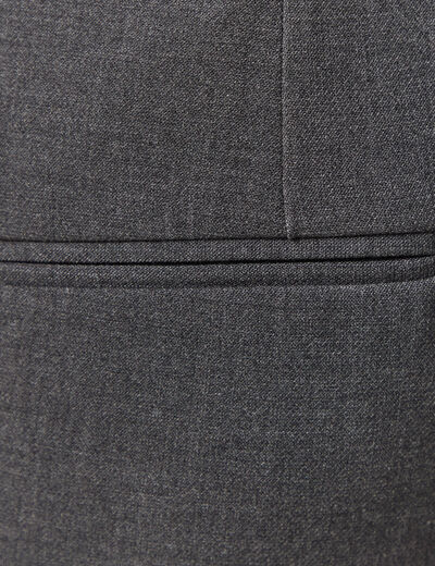 Pantalon slim cigarette gris fonc&eacute; homme