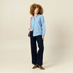 Chemise en jean denim bleach femme