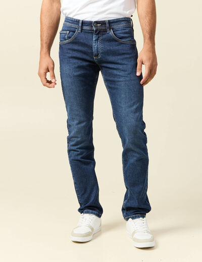 Jeans straight homme used L34 denim brut homme
