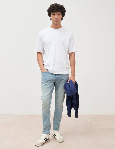 Jeans slim longueur 30 denim used homme