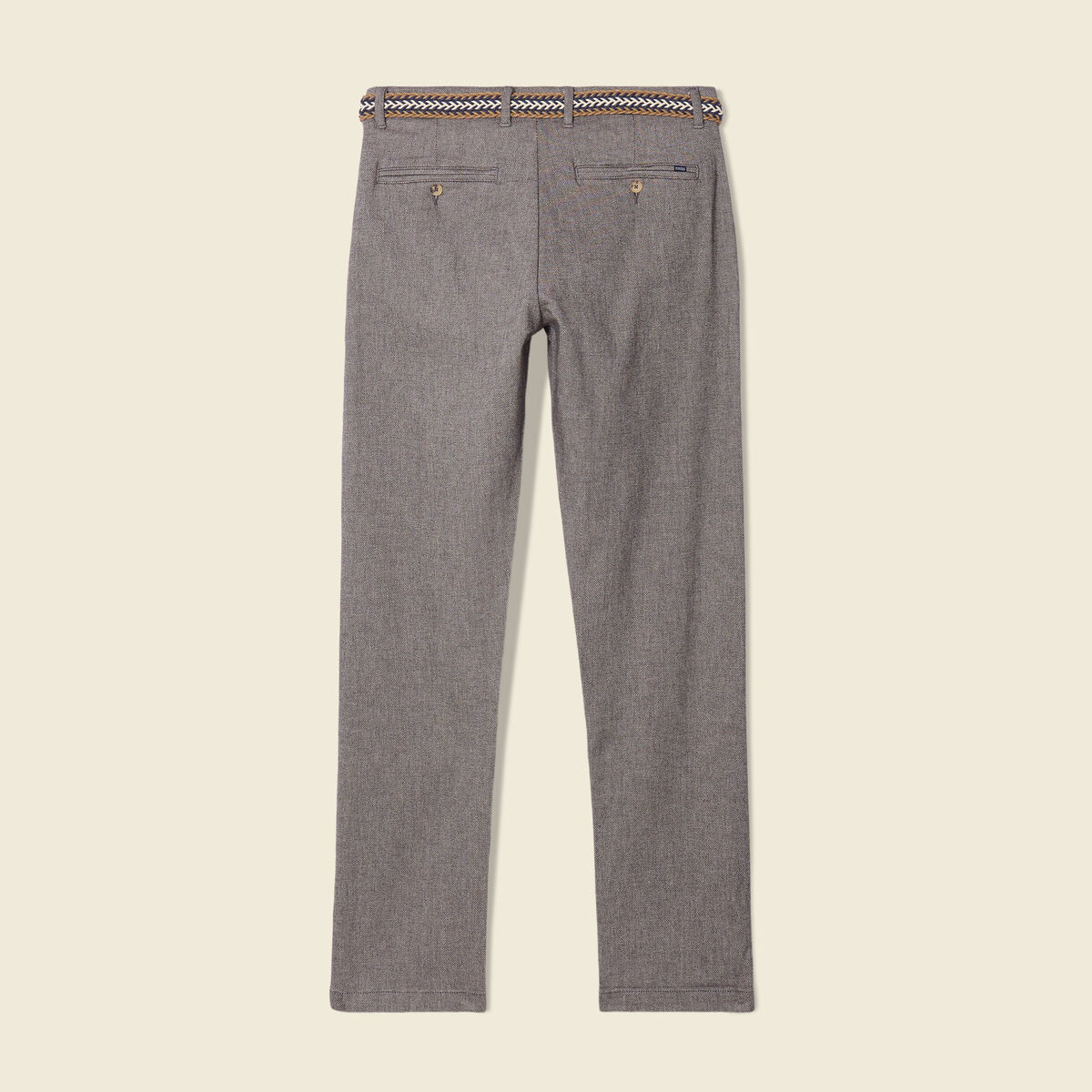 Pantalon chino straight gris foncé homme