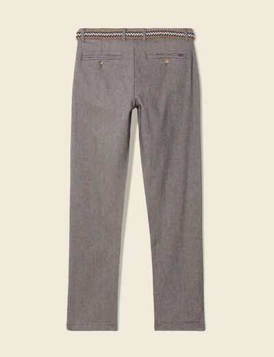 Pantalon chino straight gris foncé homme