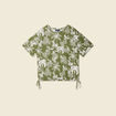 T-shirt oversize manches courtes vert femme