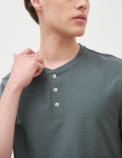 T-shirt manches courtes vert kaki homme