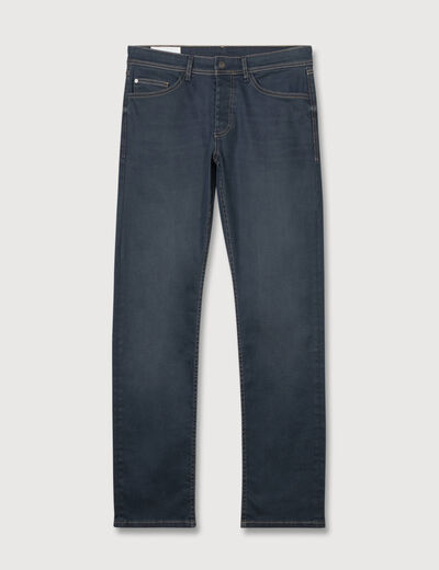 Jeans regular used denim gris homme