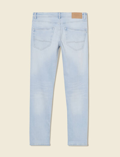 Jeans slim éco-responsable denim snow bleach homme