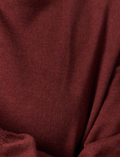 Pull manches longues marron femme