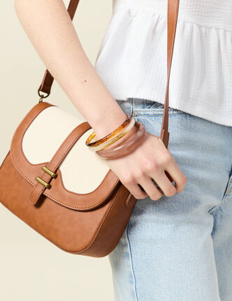 Lot 3 bracelets creme femme