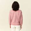 Pull manches longues rose pastel femme