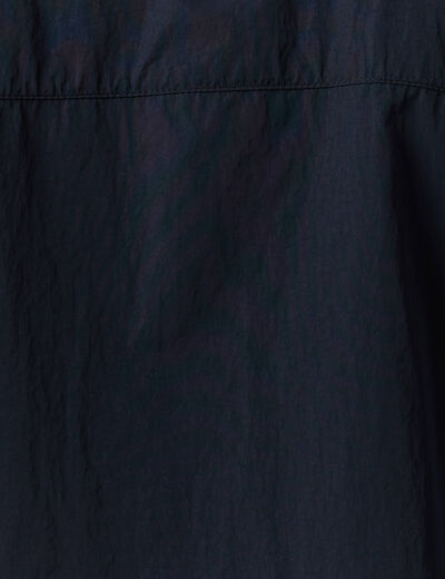 Coupe-vent zippé à capuche bleu marine homme