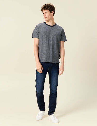 T-shirt manches courtes bleu marine homme
