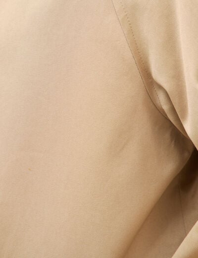 Trench long oversize r&eacute;versible beige femme