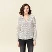 Chemise manches longues blanc femme