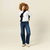 Pull manches longues blanc femme