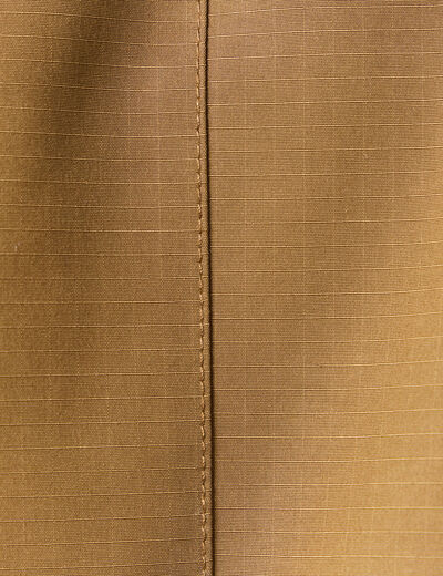 Parka courte &agrave; capuche beige homme