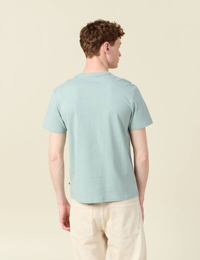 T-shirt éco-responsable bleu gris homme