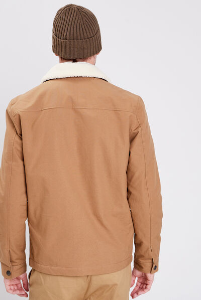 Blouson éco-responsable vert kaki homme
