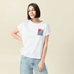 T-shirt manches courtes blanc femme