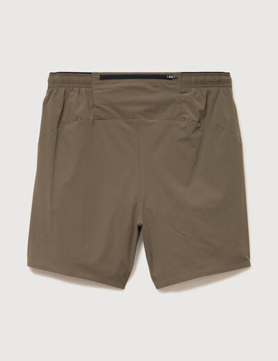 Short doubl&eacute; taupe homme