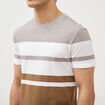 T-shirt manches courtes taupe homme