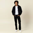 Jeans straight 5 poches denim noir homme