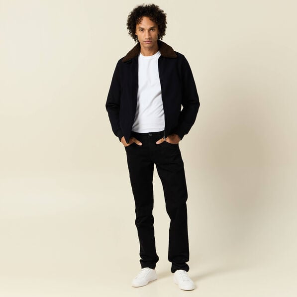 jeans straight 5 poches denim noir homme Jeans straight 5 poches denim noir homme