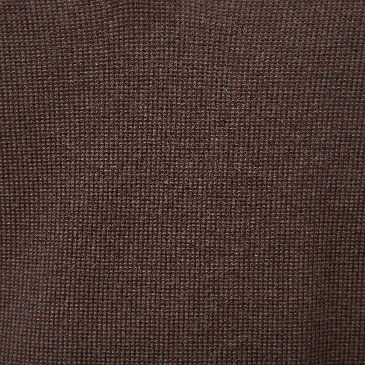 Pull droit col polo manches longues marron homme