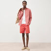 Chemise manches longues rose homme