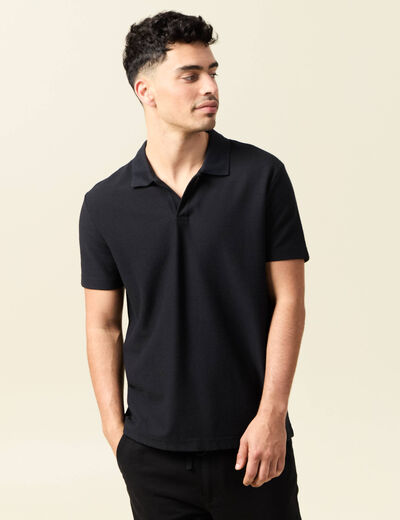 Polo manches courtes noir homme