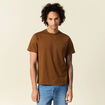T-shirt éco-responsable marron homme