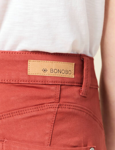 Pantalon Audrey - skinny push up orange foncé femme