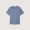 T-shirt en coton manches courtes bleu gris homme