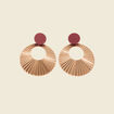 Boucles d'oreilles pendantes couleur or femme