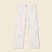 Jeans loose 5 poches denim blanc homme