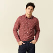 Chemise manches longues marron homme