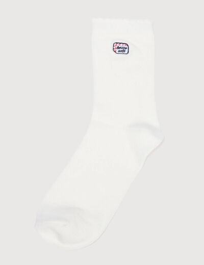 Chaussettes ecru femme