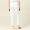 Jeans mom 7/8ème denim blanc femme