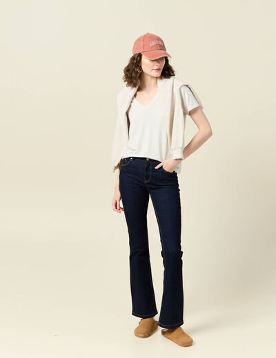 T-shirt manches courtes bleu clair femme