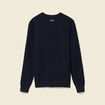 Pull col V bleu marine homme