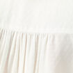 Blouse manches longues col V fluide ecru femme