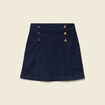 Jupe en jeans denim brut femme