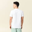 Polo manches courtes blanc homme