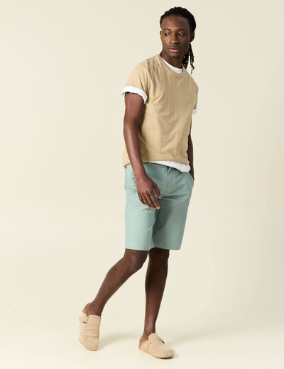 Short vert clair homme