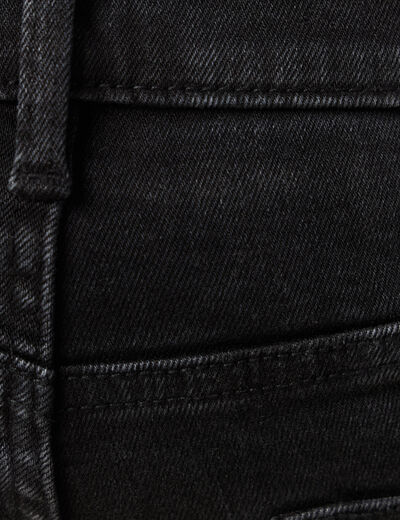 Jeans skinny tapered denim noir homme