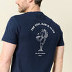 T-shirt manches courtes bleu marine homme
