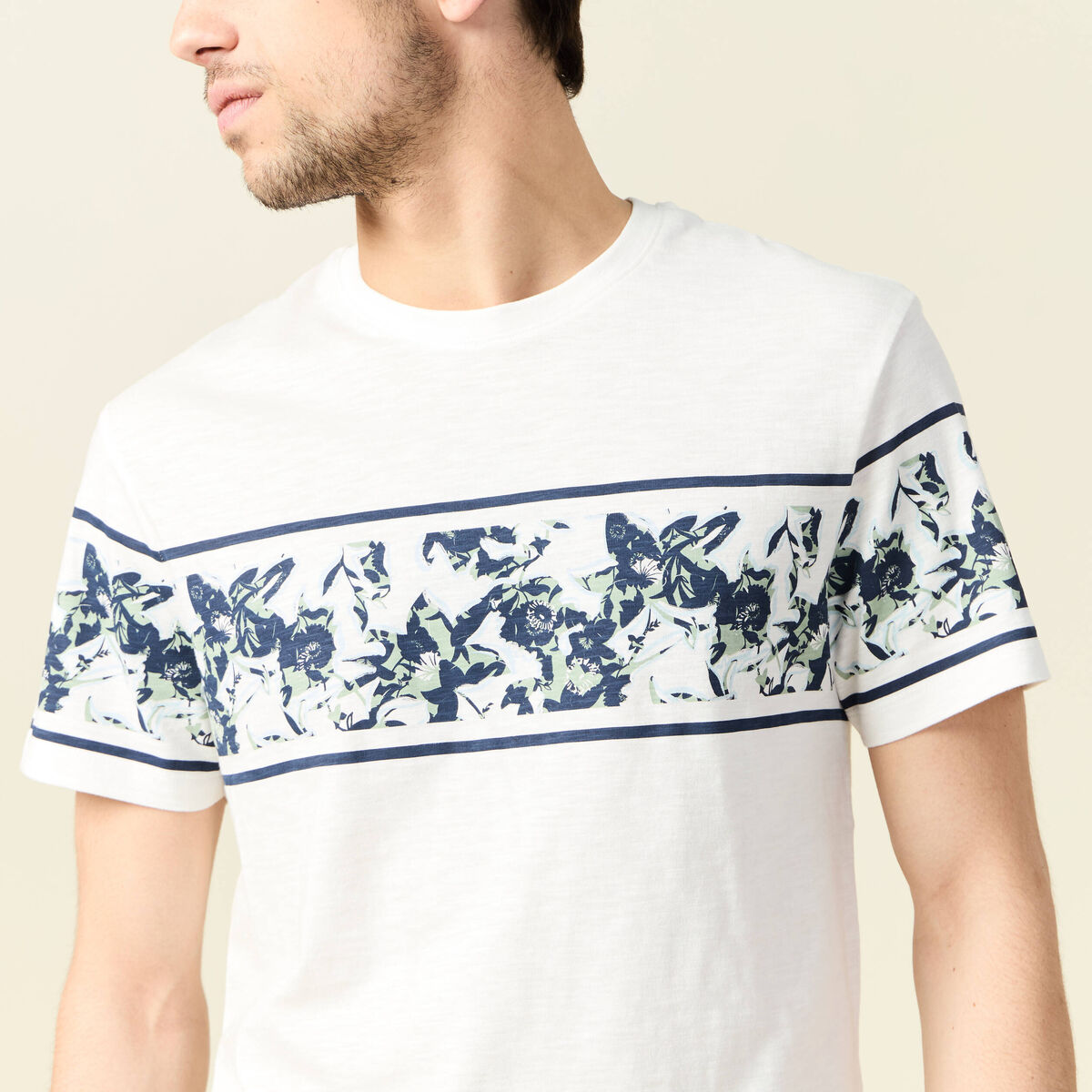 T-shirt éco-responsable bleu ciel homme